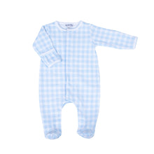  Baby Checks Footie - Blue - Magnolia BabyFootie