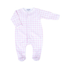  Baby Checks Footie - Pink - Magnolia BabyFootie