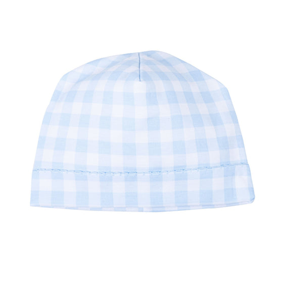 Baby Checks Hat - Blue - Magnolia BabyHat