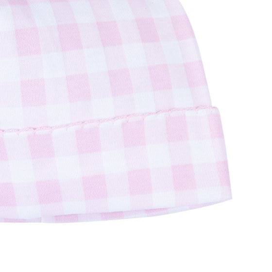 Baby Checks Hat - Pink - Magnolia BabyHat