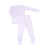 Baby Checks Long Pajamas - Pink - Magnolia BabyLong Pajamas