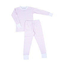  Baby Checks Long Pajamas - Pink - Magnolia BabyLong Pajamas