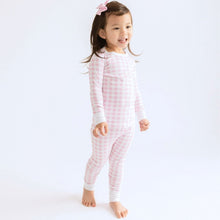  Baby Checks Long Pajamas - Pink - Magnolia BabyLong Pajamas