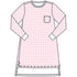 Baby Checks Long Sleeve Nightdress - Pink - Magnolia BabyNightdress