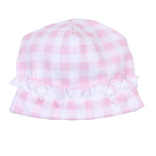  Baby Checks Ruffle Hat - Pink - Magnolia BabyHat