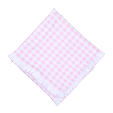  Baby Checks Ruffle Receiving Blanket - Pink - Magnolia BabyReceiving Blanket