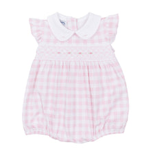  Baby Checks Smocked Bubble - Pink - Magnolia BabyBubble