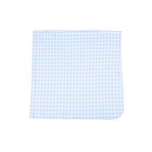  Baby Checks Swaddle Blanket - Blue - Magnolia BabySwaddle Blanket