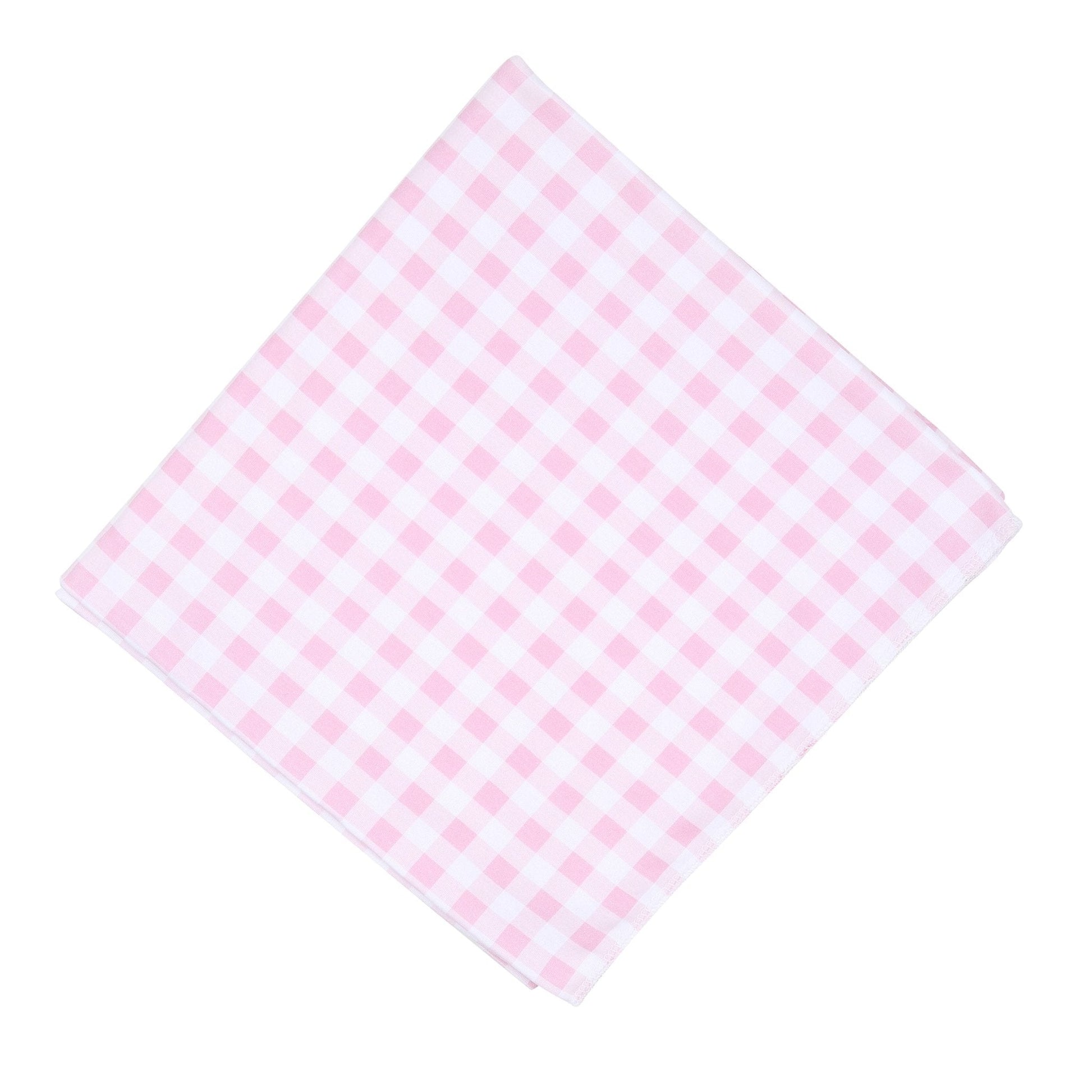Baby Checks Swaddle Blanket - Pink - Magnolia BabySwaddle Blanket