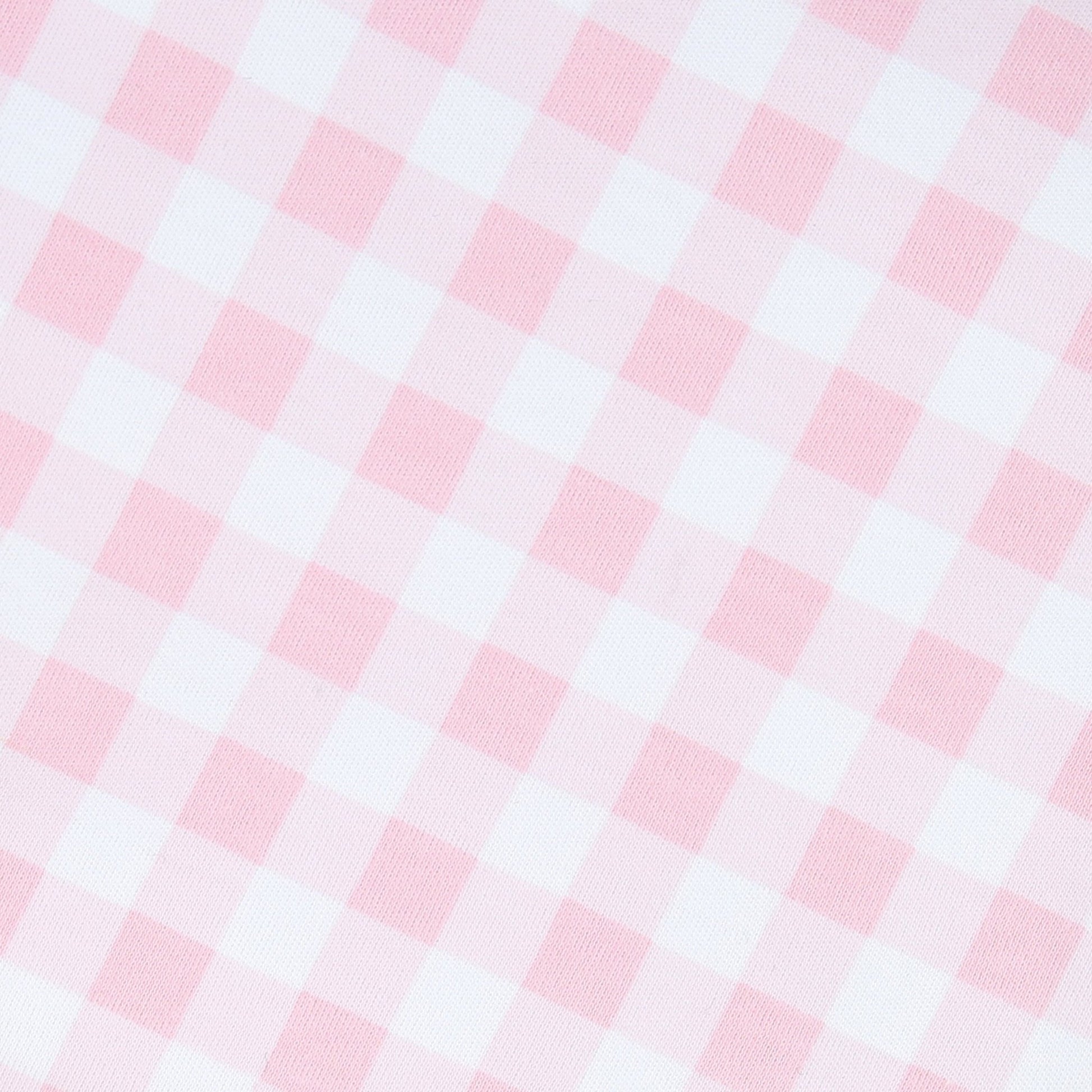 Baby Checks Zip Footie - Pink - Magnolia BabyFootie