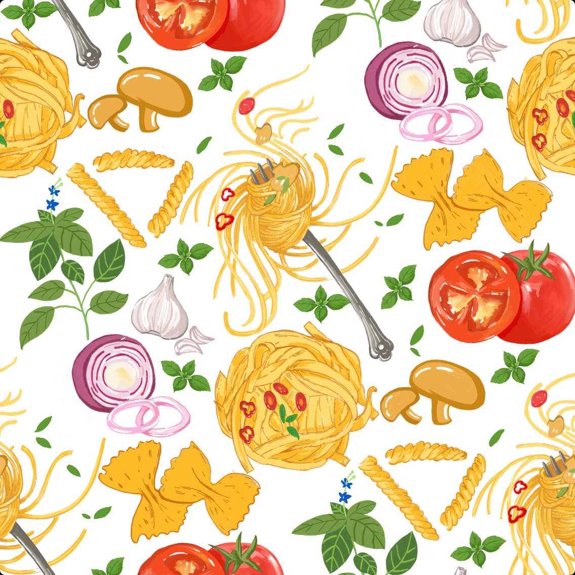 LollyBanks_Baby Cotton Muslin Swaddle Blanket - Pasta Party_6