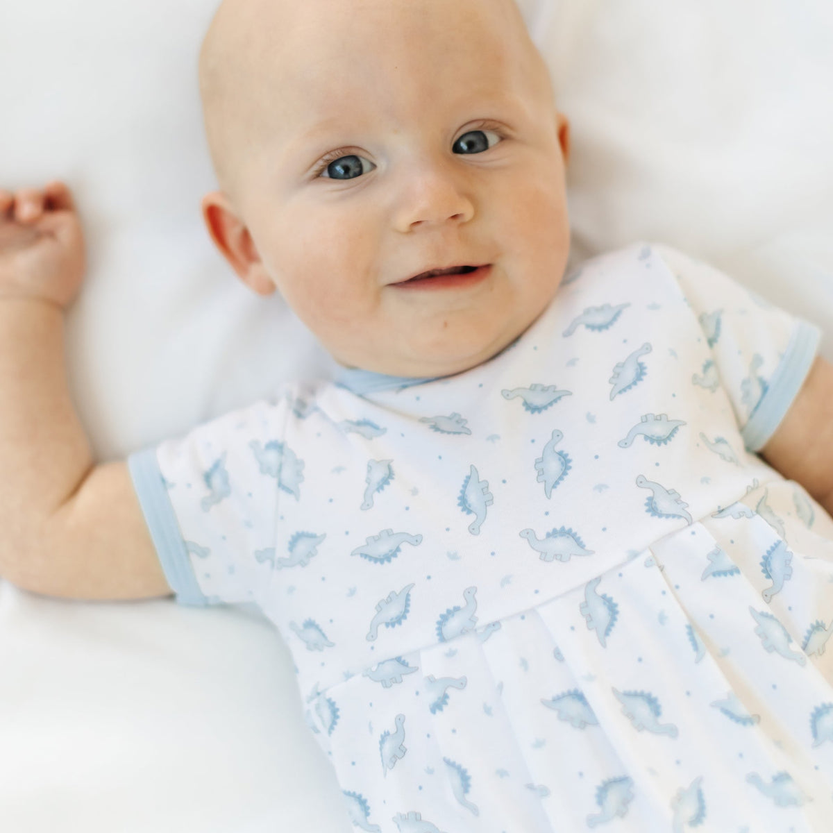 Magnolia Baby_Baby Dino Print Short Sleeve Bubble_1