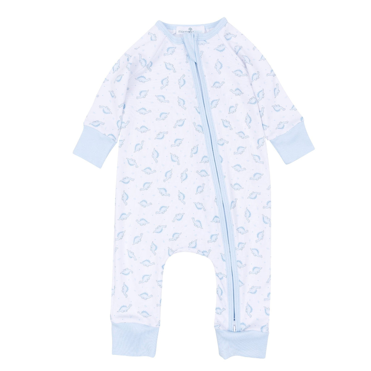 Magnolia Baby_Baby Dino Print Zip Playsuit_1