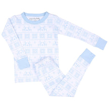  Baby Fair Isle Long Pajamas - Blue - Magnolia BabyLong Pajamas