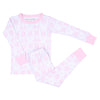 Baby Fair Isle Long Pajamas - Pink - Magnolia BabyLong Pajamas