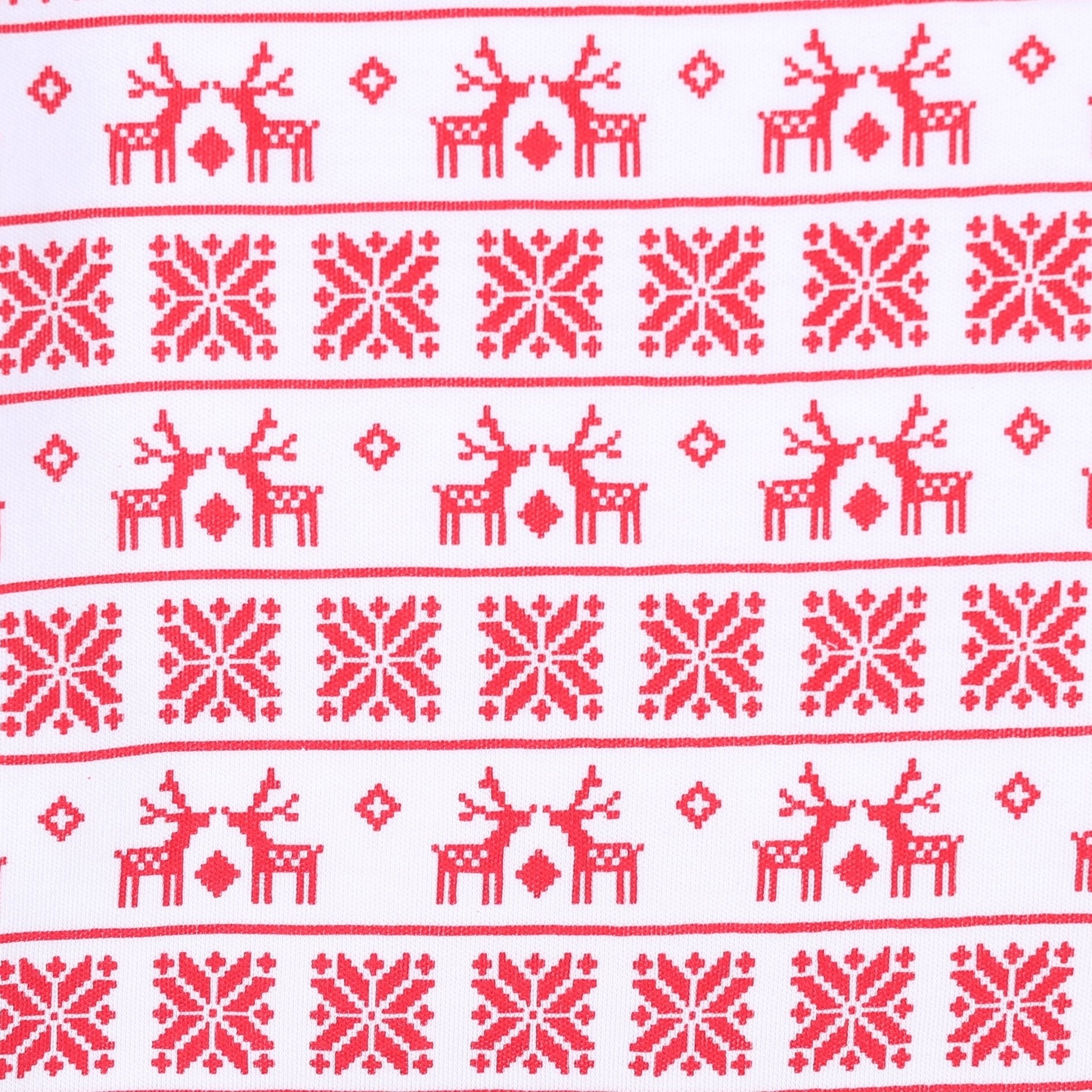 Baby Fair Isle Long Pajamas - Red - Magnolia BabyLong Pajamas