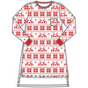 Baby Fair Isle Night Shirt Adult - Red - Magnolia BabyNight Shirt