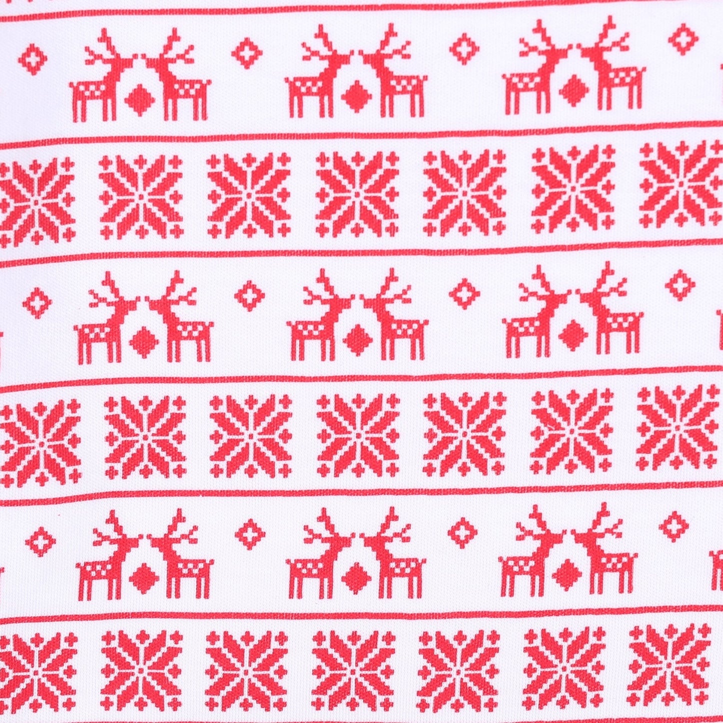 Baby Fair Isle Print Footie - Red - Magnolia BabyFootie