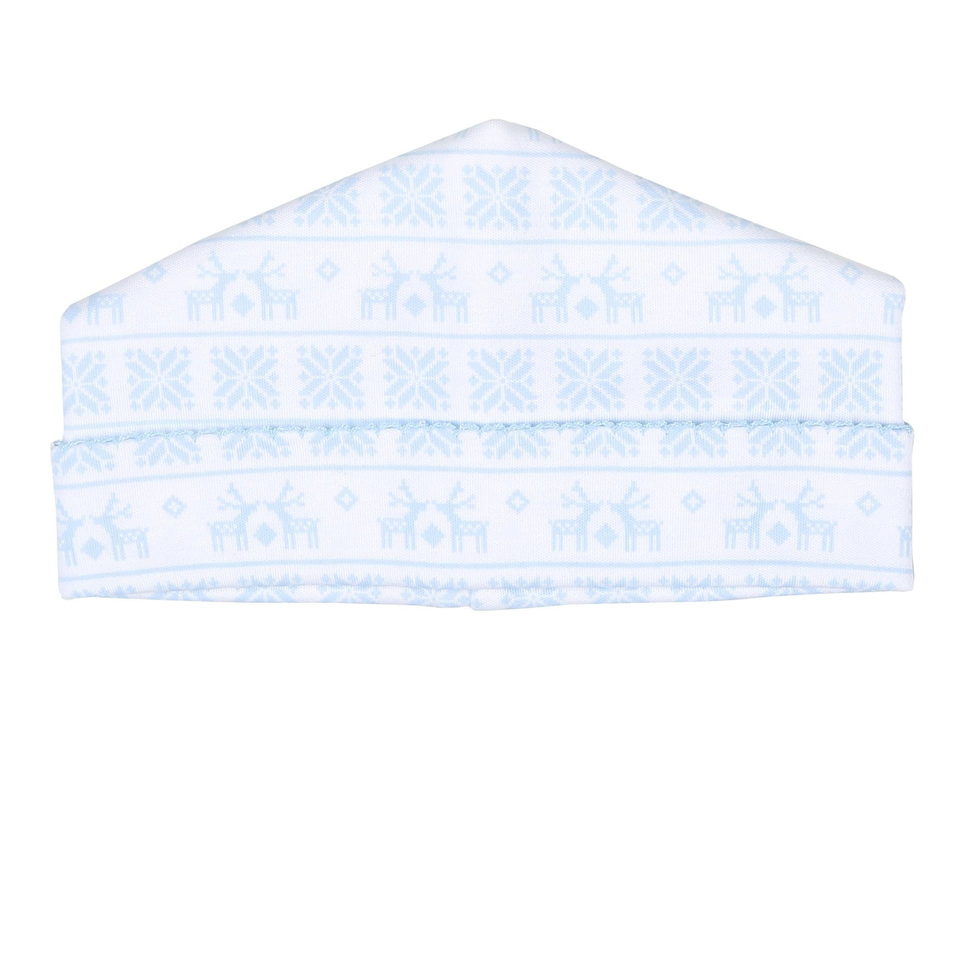 Baby Fair Isle Print Hat - Blue - Magnolia BabyHat