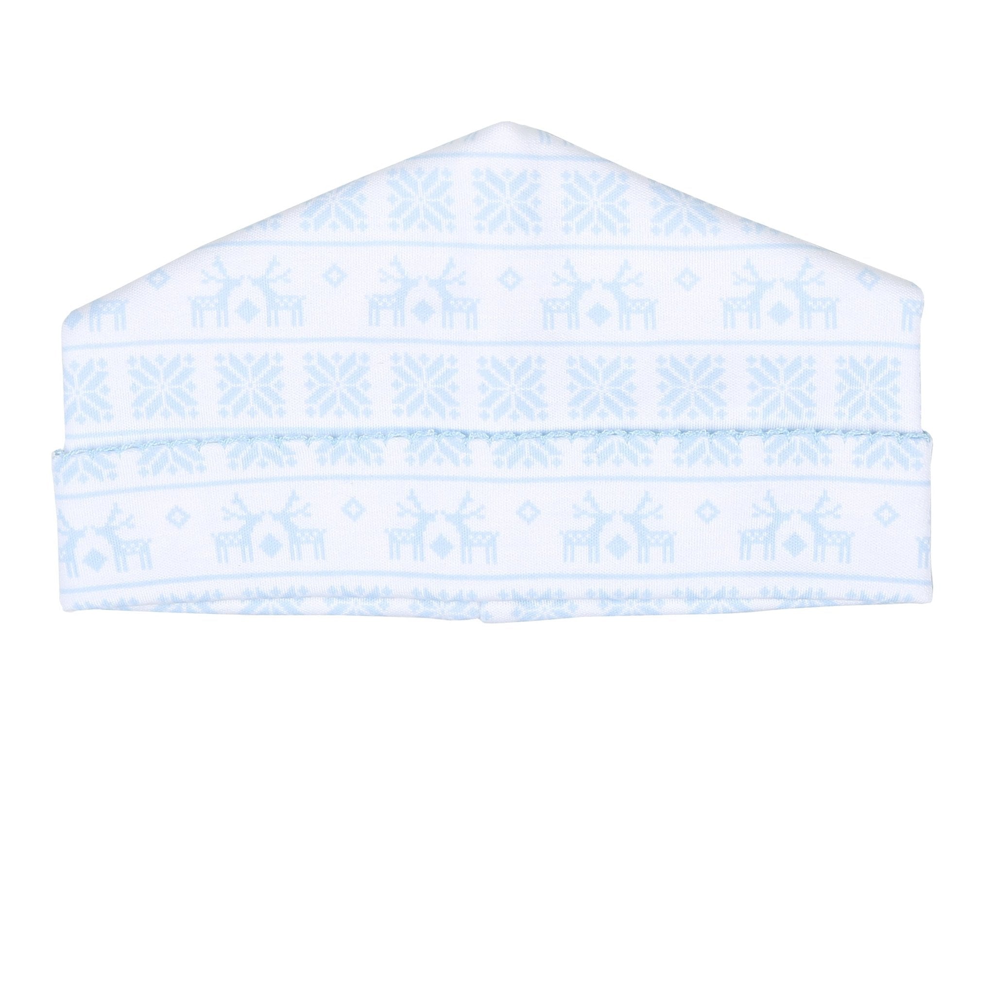 Baby Fair Isle Print Hat - Blue - Magnolia BabyHat