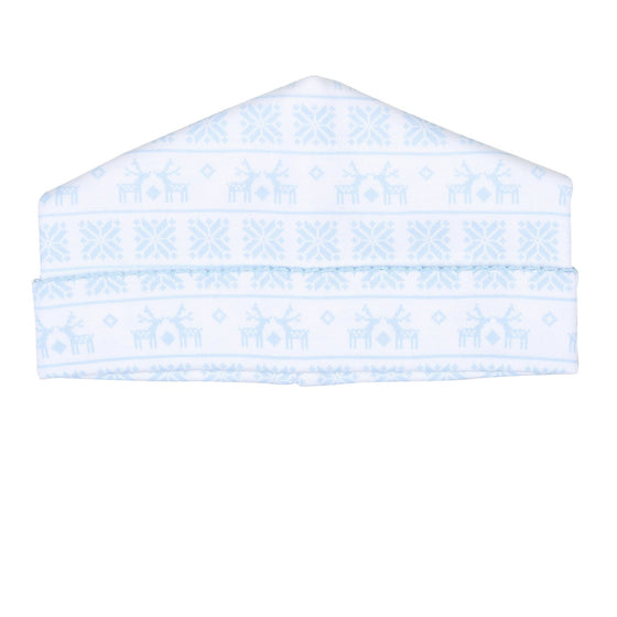 Baby Fair Isle Print Hat - Blue - Magnolia BabyHat