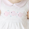 Baby Fish Applique Collared Bubble - Pink - Magnolia BabyBubble