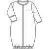 Baby Fish Applique Converter - Pink - Magnolia BabyConverter Gown