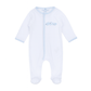 Baby Fish Applique Footie - Light Blue - Magnolia BabyFootie