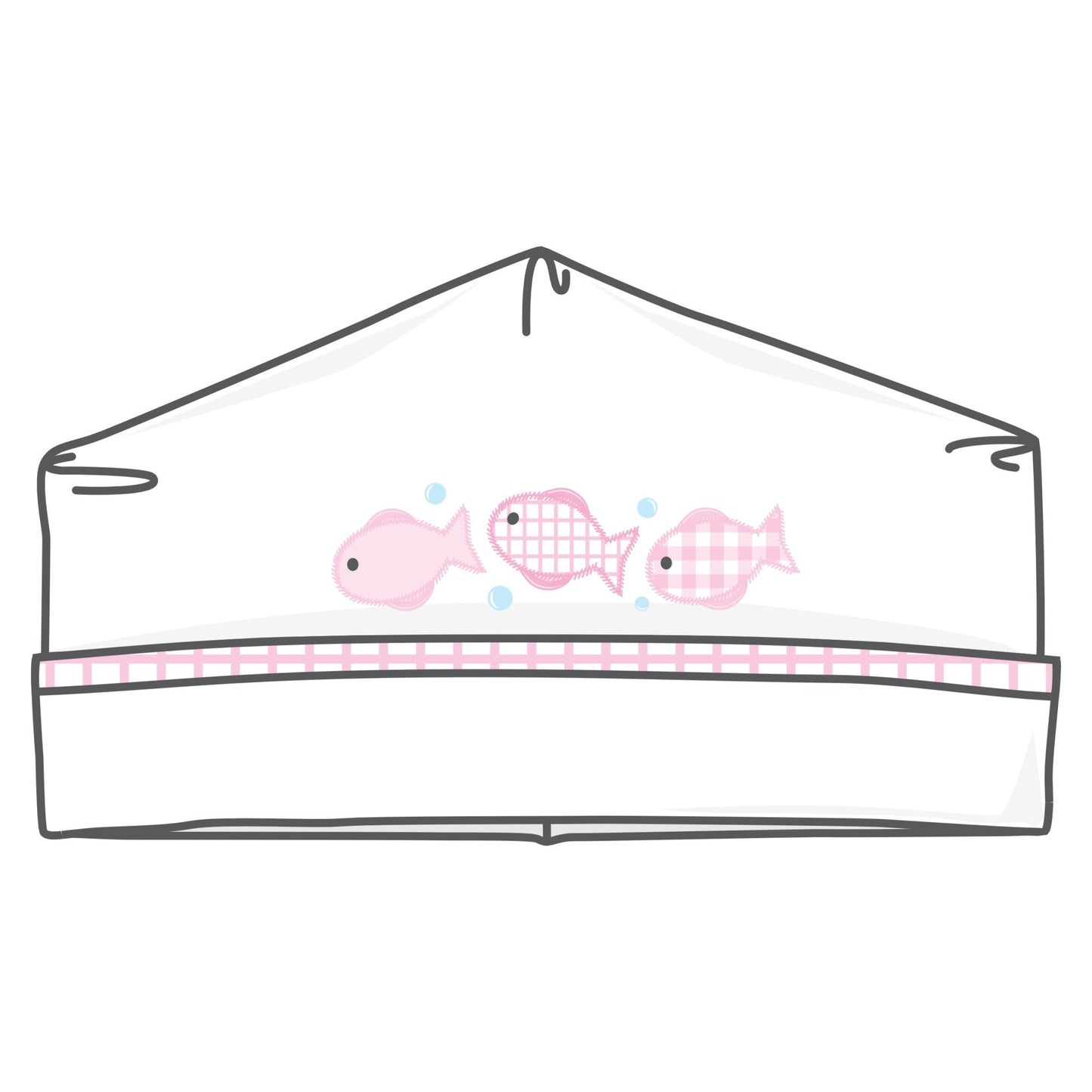 Baby Fish Applique Hat - Pink - Magnolia BabyHat