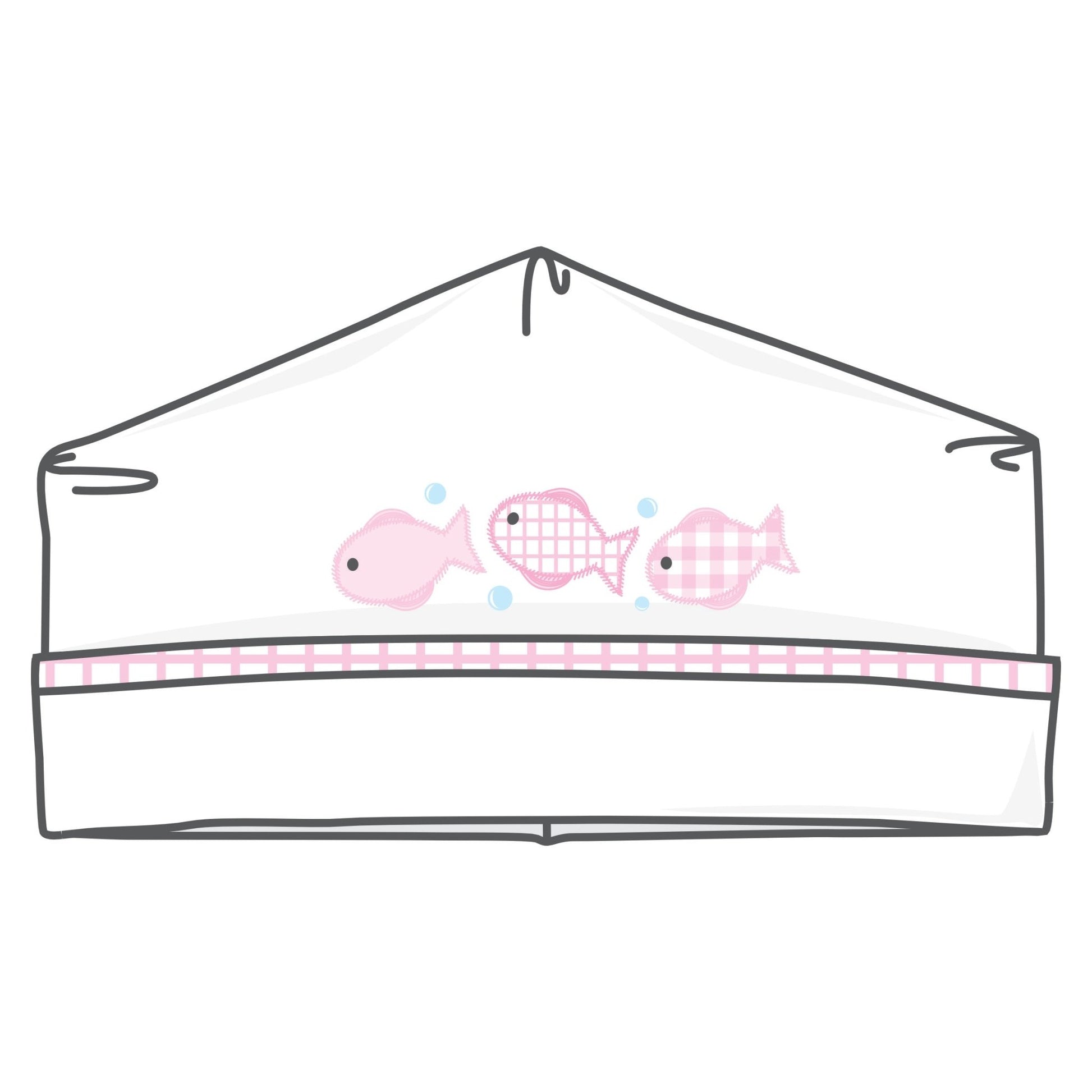 Baby Fish Applique Hat - Pink - Magnolia BabyHat