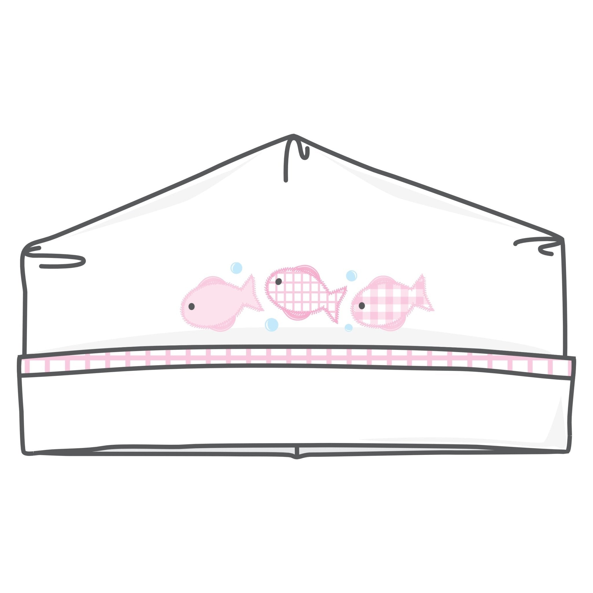 Baby Fish Applique Hat - Pink - Magnolia BabyHat