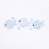 Baby Fish Applique Long Pajamas - Light Blue - Magnolia BabyLong Pajamas