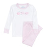 Baby Fish Applique Long Pajamas - Pink - Magnolia BabyLong Pajamas