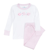  Baby Fish Applique Long Pajamas - Pink - Magnolia BabyLong Pajamas