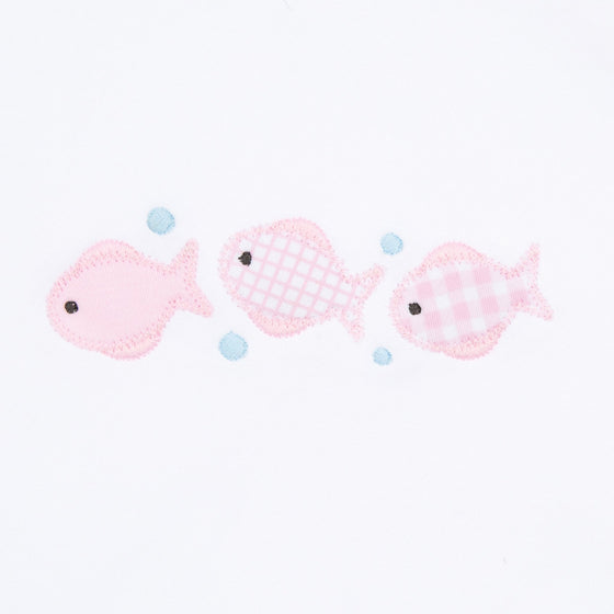 Baby Fish Applique Short Set - Pink - Magnolia BabyShort Set