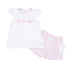 Baby Fish Applique Short Set - Pink - Magnolia BabyShort Set