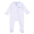 Baby Fish Applique Zip Footie - Light Blue - Magnolia BabyFootie