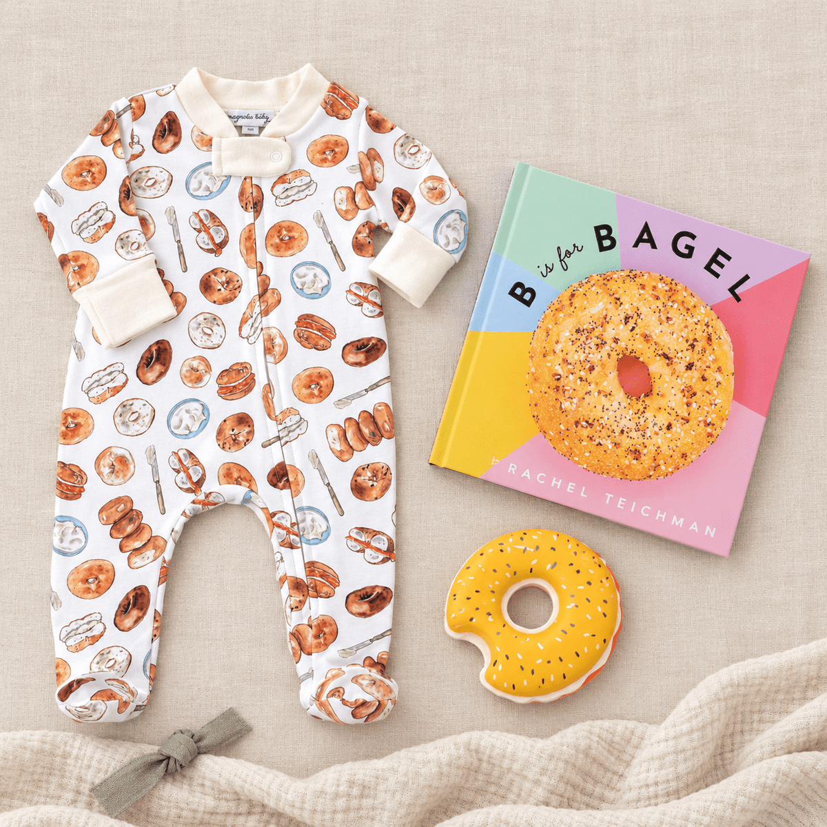 Magnolia Baby_Baby Footie Gift Set - Hot Bagels_1
