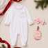 Magnolia Baby_Baby Girl 1st Christmas Footie Gift Set - Santa Baby_1