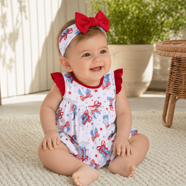 Baby Girl 4th of July Bubble Set
