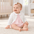 Magnolia Baby_Baby Girl Bubble + Cardigan Set - Essentials Pink Ruffle Bubble_1