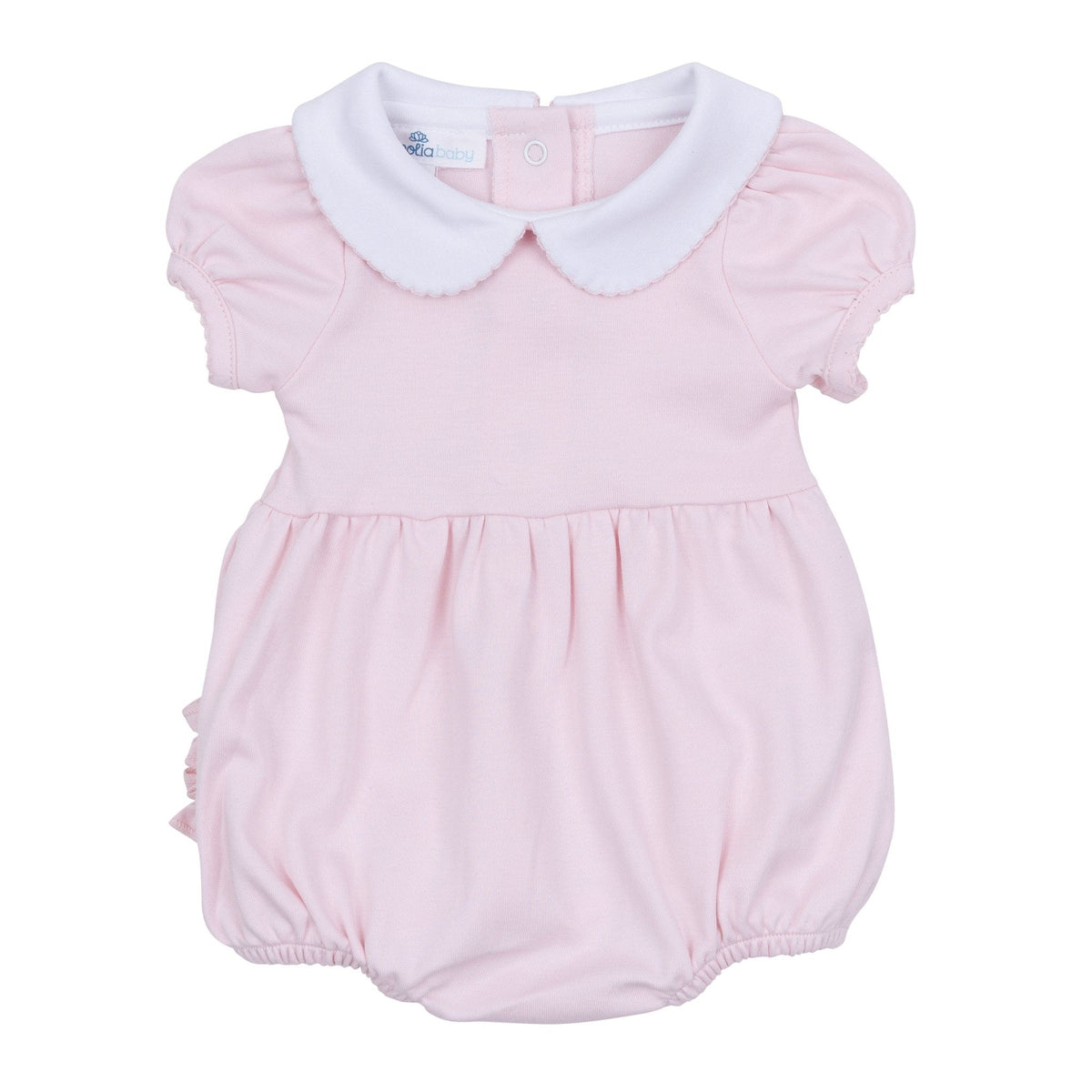 Magnolia Baby_Baby Girl Bubble + Cardigan Set - Essentials Pink Ruffle Bubble_2