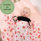 Baby Girl Cherry on Top Cotton Muslin Swaddle Blanket - Magnolia BabySwaddle Blanket