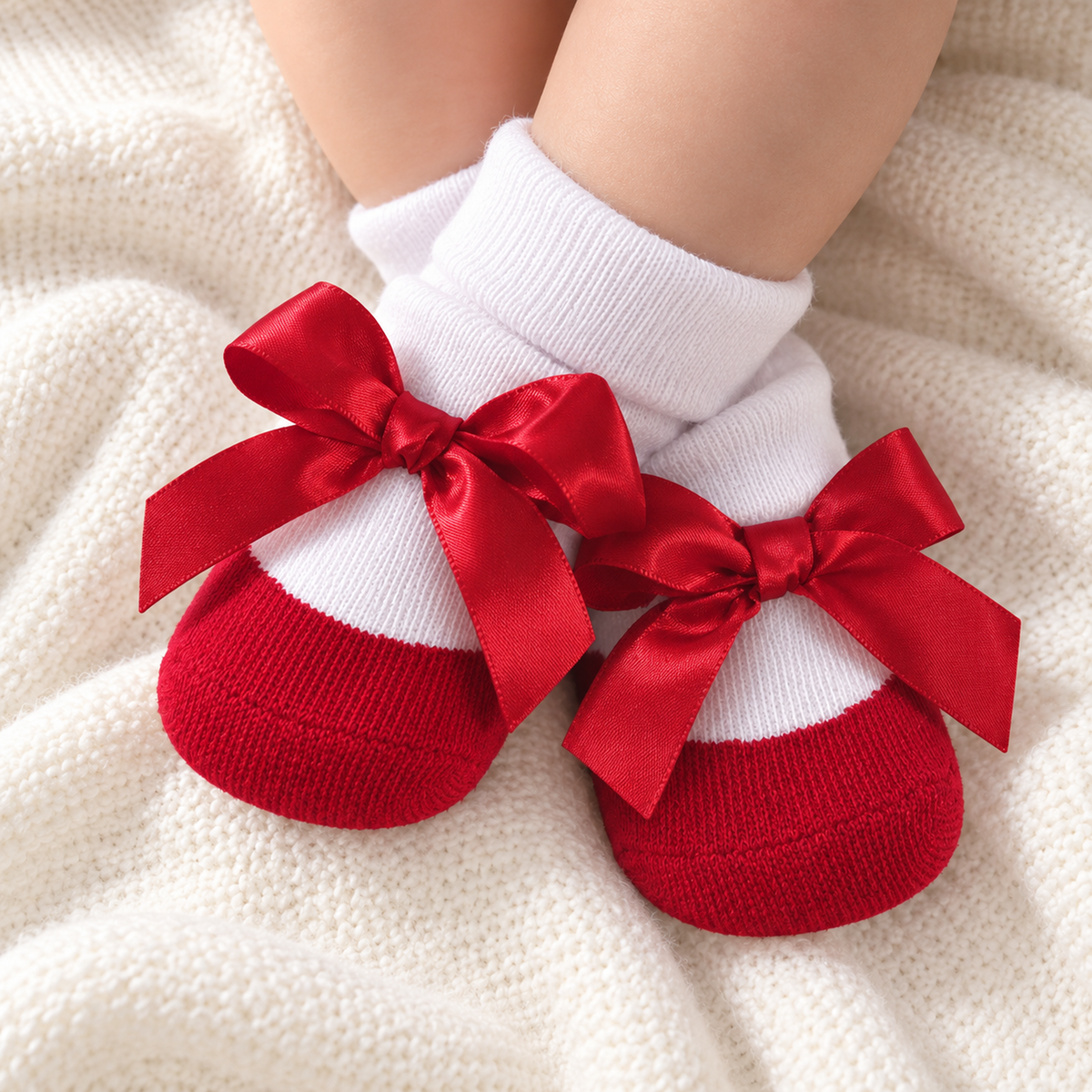 Baby Girl Christmas Socks - Set of 3