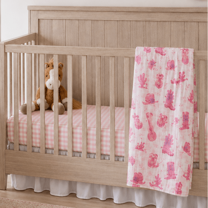 Baby Girl Cowgirl Pony Gift Set - Magnolia BabySwaddle Gift Set