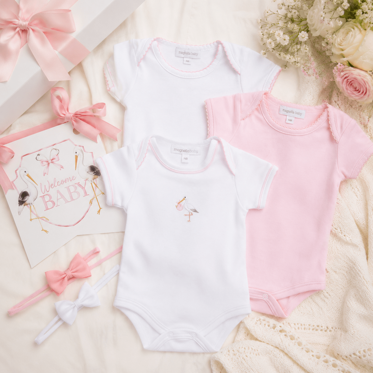 Baby Girl Essential Bodysuit Gift Set - Magnolia BabyBaby Gift Set