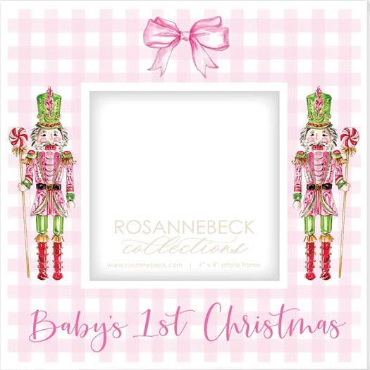 RosanneBeck Collections_Baby Girl First Christmas Nutcracker Frame_1