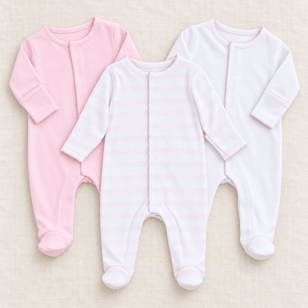 Magnolia Baby_Baby Girl Footie Set - Baby of Mine + Essentials - Set of 3_1