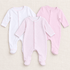 Magnolia Baby_Baby Girl Footie Set - Peek-a-Boo Wishes + Essentials - Set of 3_1