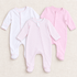 Magnolia Baby_Baby Girl Footie Set - Peek-a-Boo Wishes Zip Footie + Essentials - Set of 3_1